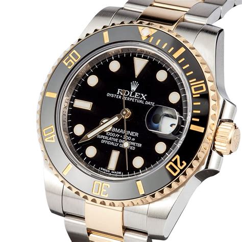 rolex white gold sub|rolex submariner gold steel.